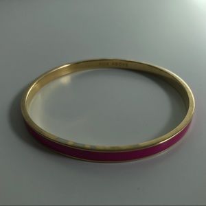 Kate Spade pink Rose Above bangle